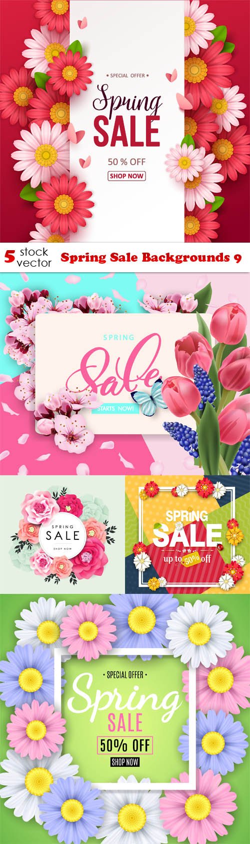 Vectors - Spring Sale Backgrounds 9