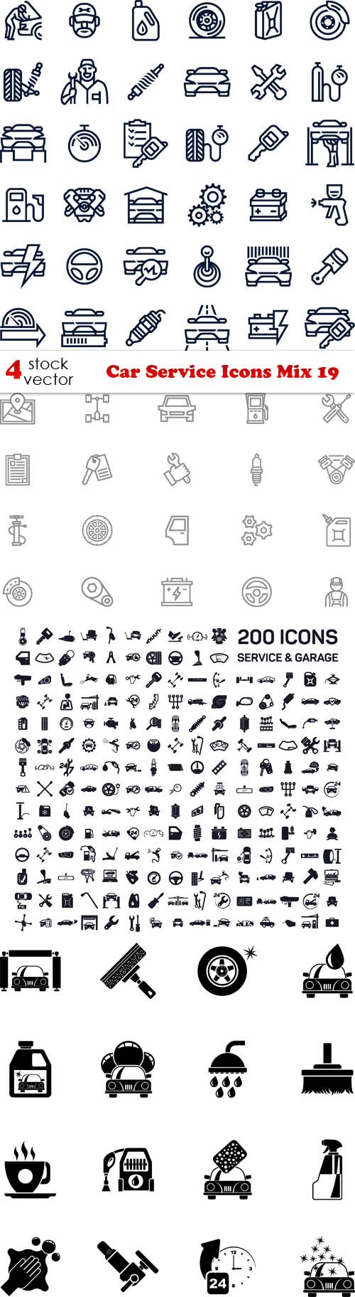 Vectors - Car Service Icons Mix 19