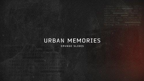 Urban Memories // Grunge Slides - Project for After Effects (Videohive)