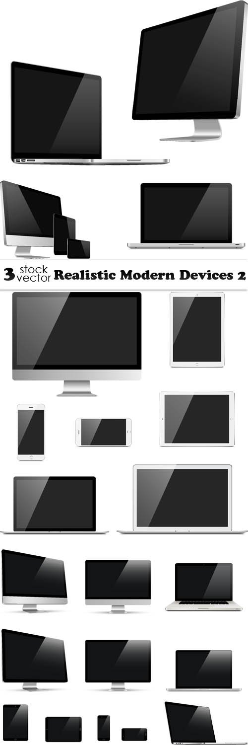 Vectors - Realistic Modern Devices 3