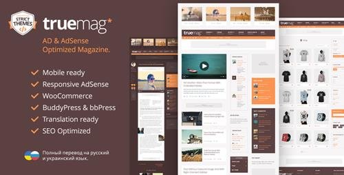 ThemeForest - Truemag v1.3.10 - AD & AdSense Optimized Magazine WordPress Theme - 7493855