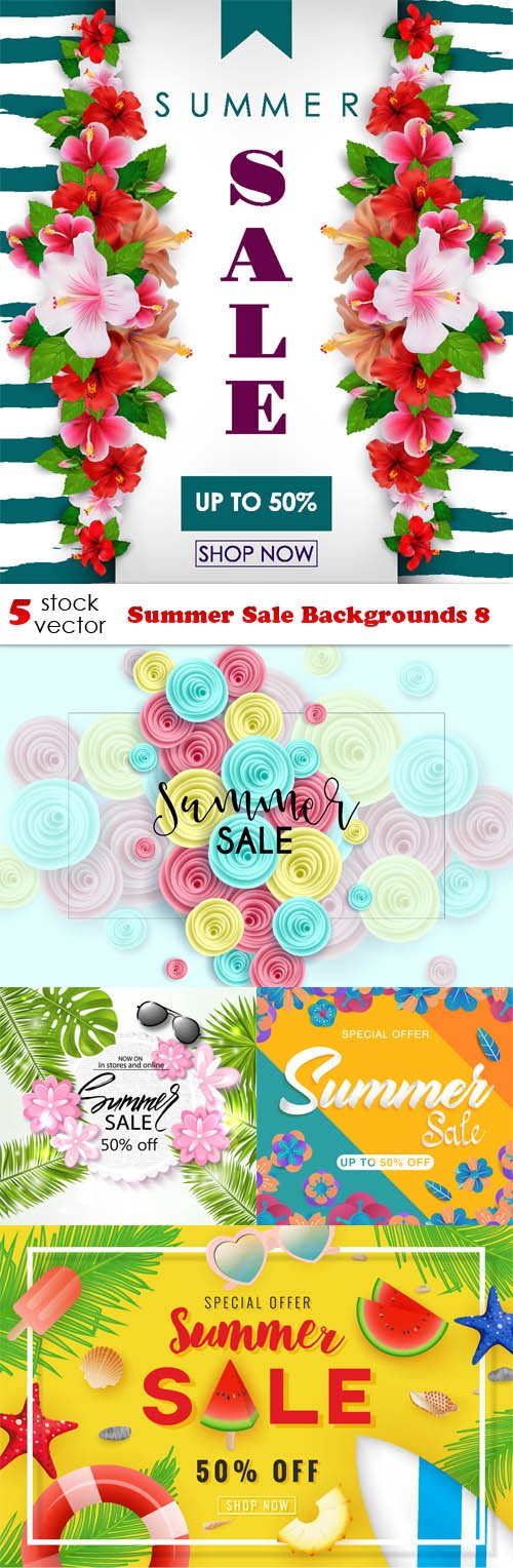 Vectors - Summer Sale Backgrounds 8