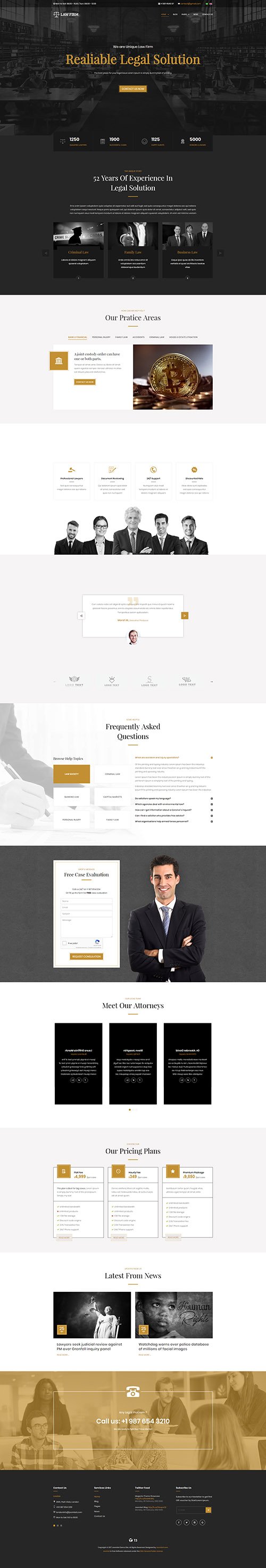 JoomlArt - JA Law Firm v1.0.1 - Best Joomla template for lawyer and business websites
