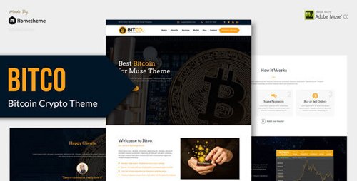 ThemeForest - Bitco v1.0 - Bitcoin and Cryptocurrency Muse Template - 21575995