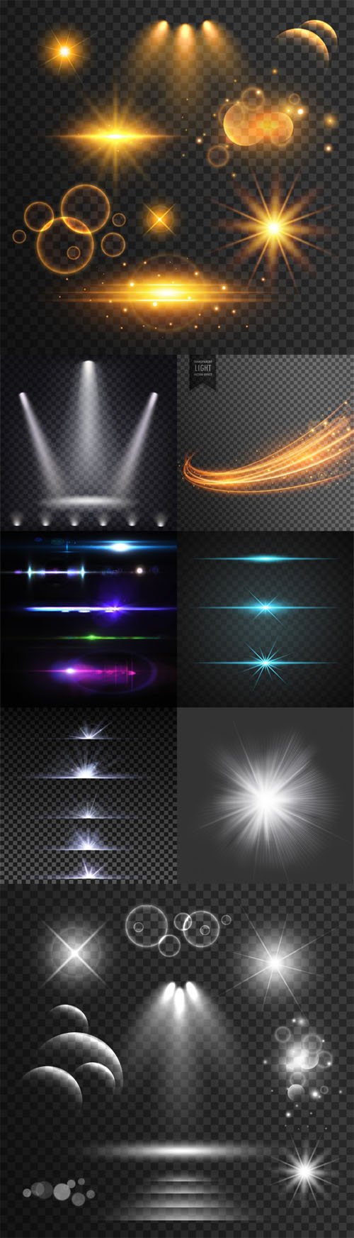 Light Effects Collection in [Ai/EPS/PSD]