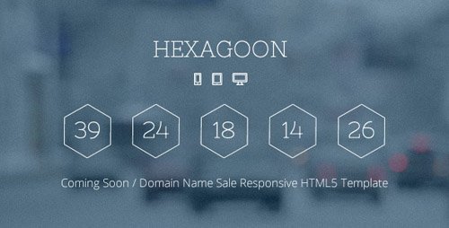 ThemeForest - Hexagoon v1.2 - Coming Soon / Domain Name Sale Template - 5913997