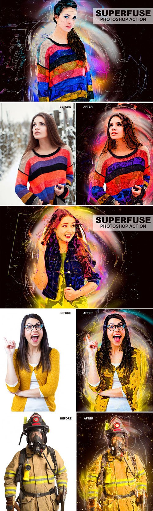 Graphicriver - Superfuse Photoshop Action - 21965650
