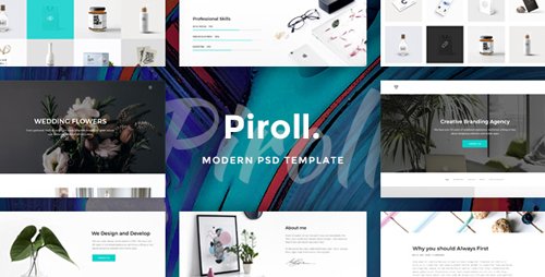 ThemeForest - Piroll v1.0 - Modern & Minimal Portfolio PSD Template - 20272979