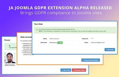 JoomlArt - JA Joomla GDPR Extension v1.0.2 - Joomla GDPR extension to brings GDPR compliance to Joomla sites