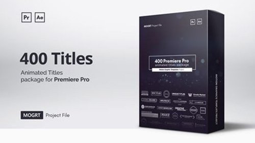 Mogrt Titles - 300 Animated Titles for Premiere Pro & After Effects (Videohive)