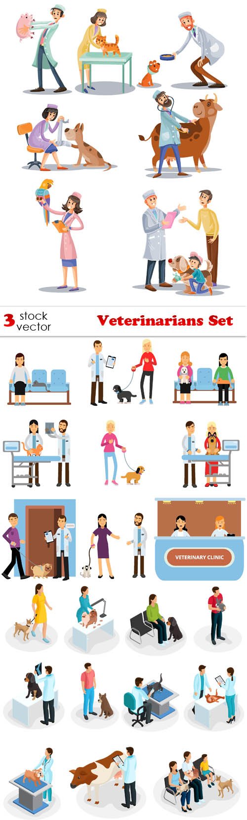 Vectors - Veterinarians Set