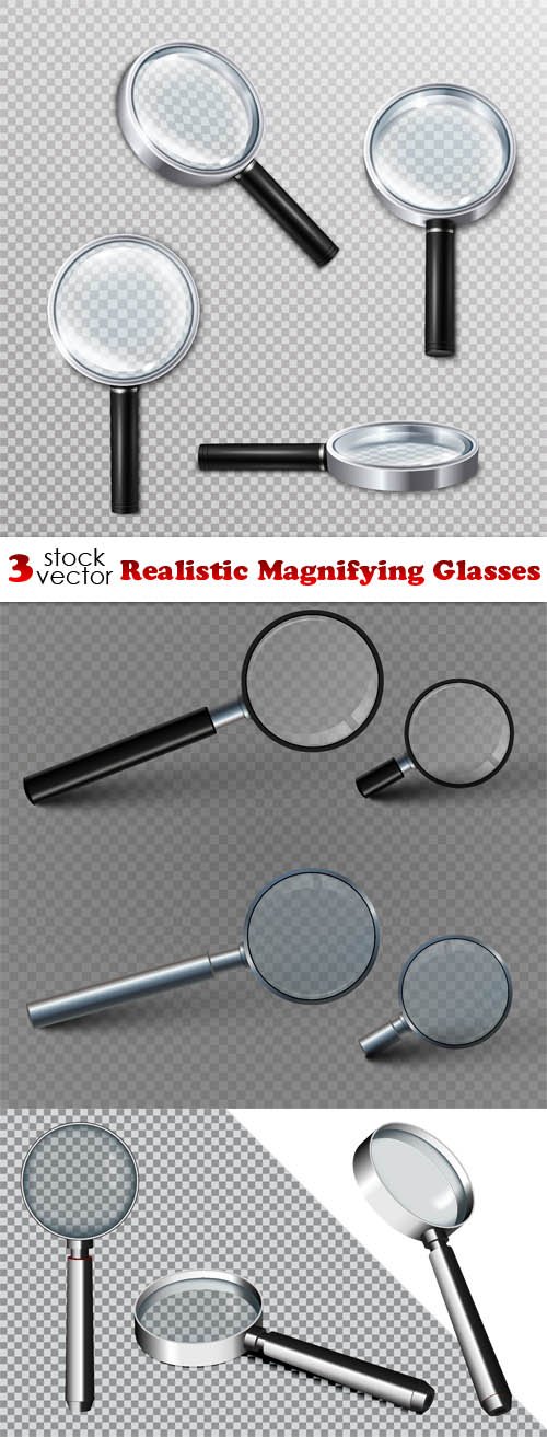 Vectors - Realistic Magnifying Glasses