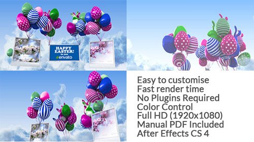 Easter Balloons - Project for After Effects (Videohive)