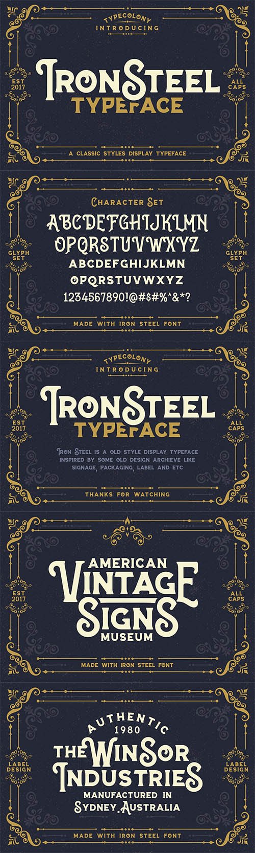 Iron Steel Font