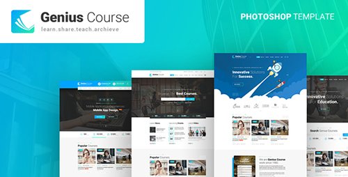 ThemeForest - Genius - Learning & Course PSD Template 21803654