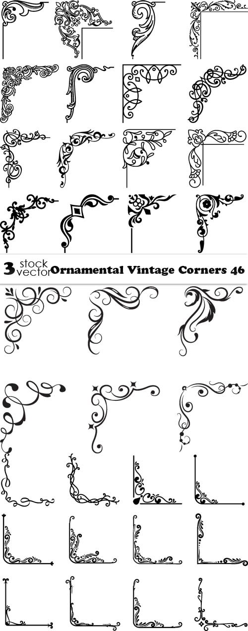 Vectors - Ornamental Vintage Corners 46