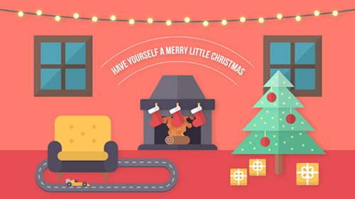 Flat Christmas / New Year Wish - Project for After Effects (Videohive)