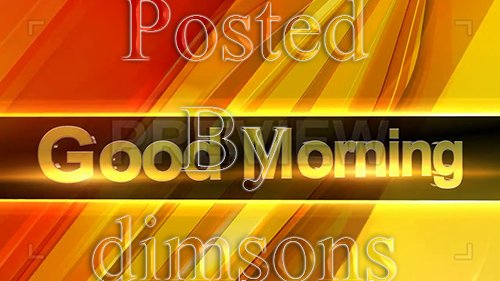MA - Orange Layers Good Morning Background 101564