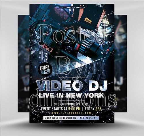 PSD DJ Video Flyer 1