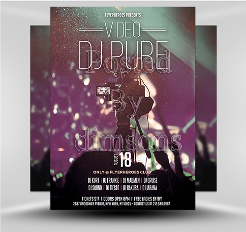 PSD DJ Video Flyer 2