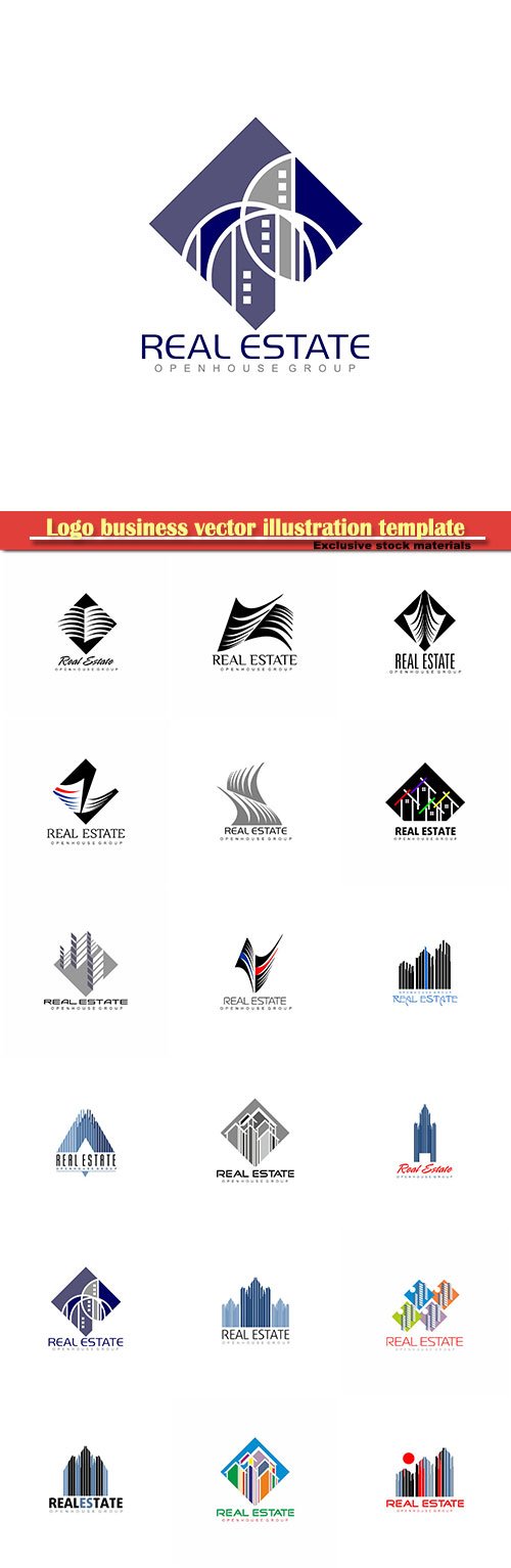 Logo business vector illustration template # 103