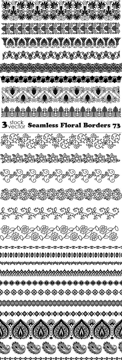 Vectors - Seamless Floral Borders 73