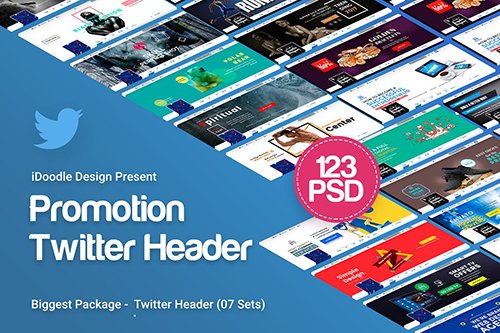 Promotion Twitter Header - 123PSD [07Set]
