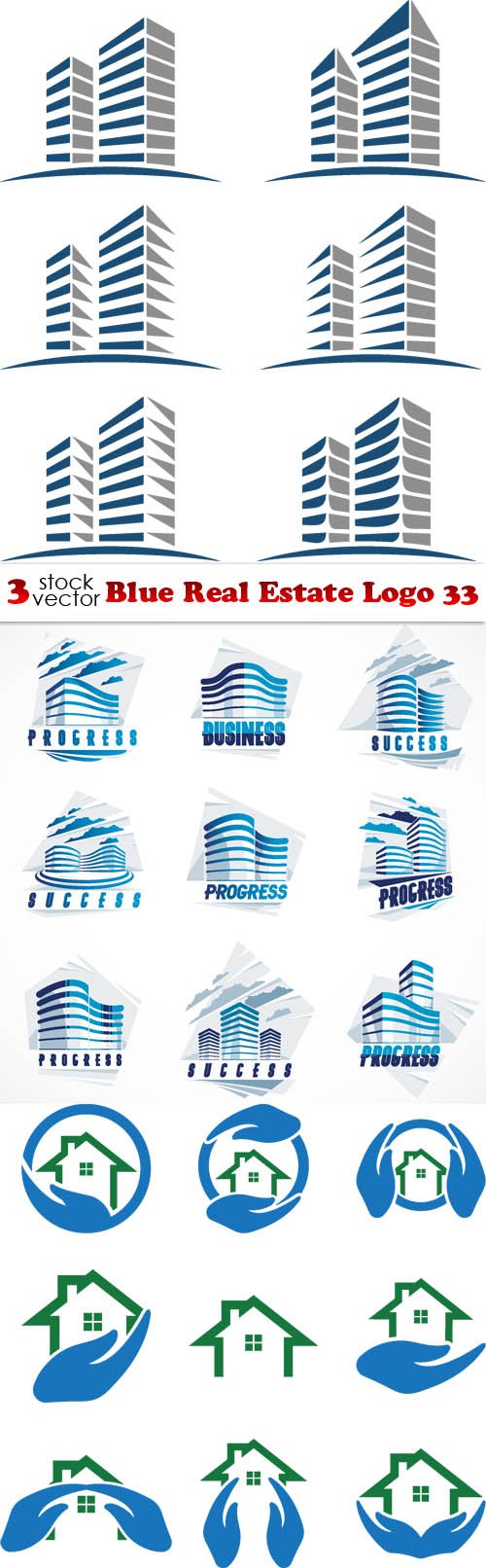Vectors - Blue Real Estate Logo 33