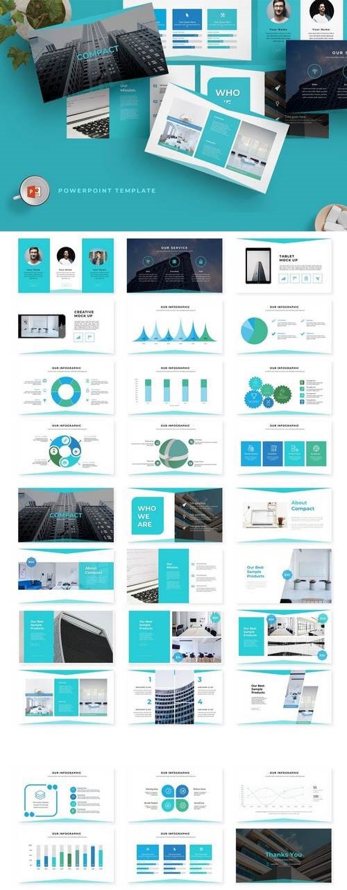 Compact - Powerpoint, Keynote, Google Slides Template