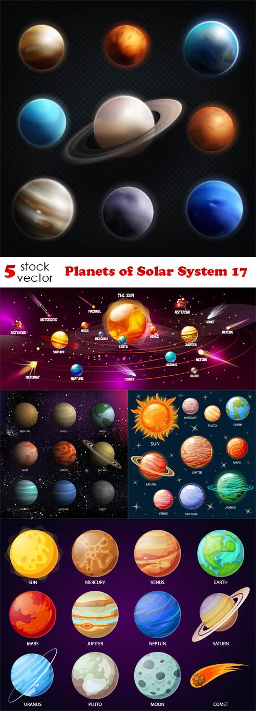 Vectors - Planets of Solar System 17