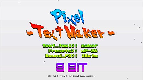 Arcade Text Maker 8bit Glitch Titles - Project for After Effects (Videohive)