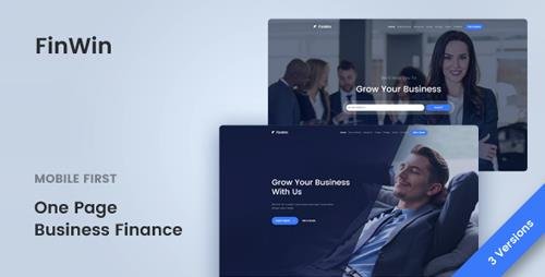 ThemeForest - FinWin - One Page Business Finance Template (Update: 20 July 18) - 22111858