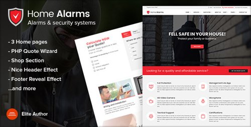 ThemeForest - HomeAlarms v1.2 - Alarms and Security Systems Site Template - 21375210
