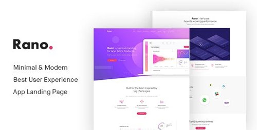 ThemeForest - Rano v1.0 - Landing Page HTML Template - 22452053