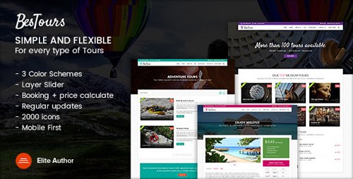 ThemeForest - BESTOURS v1.1 - Tours, Excursions and Travel multipurpose template - 18956733