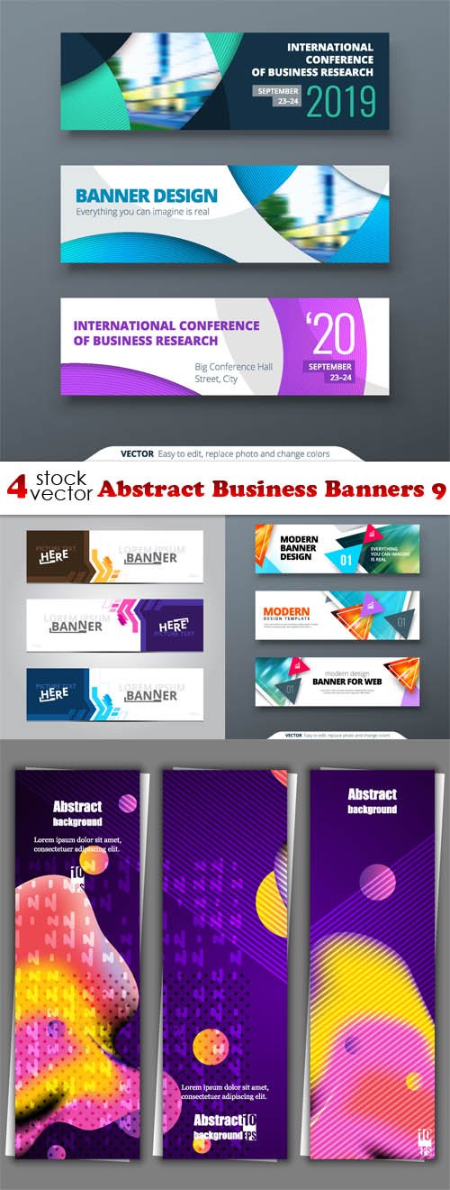Vectors - Abstract Business Banners 9