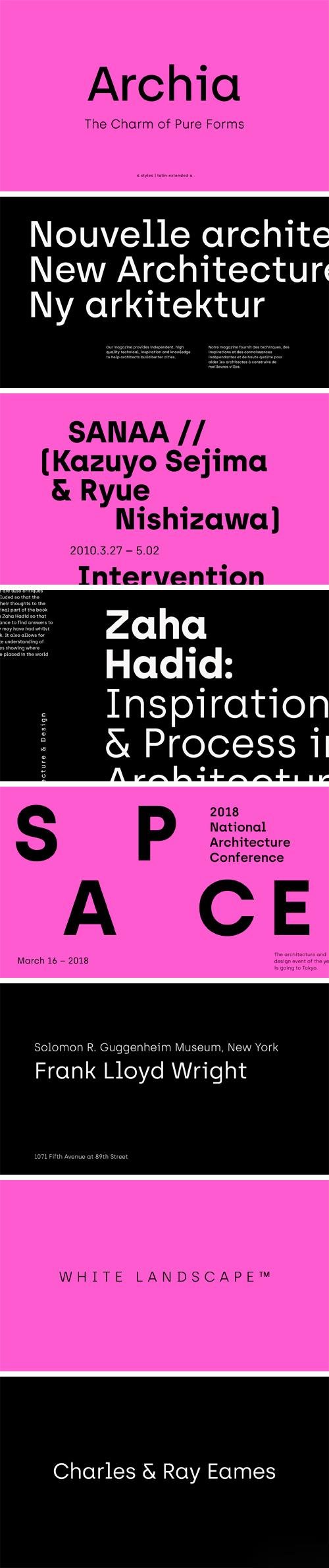 Archia Font Family