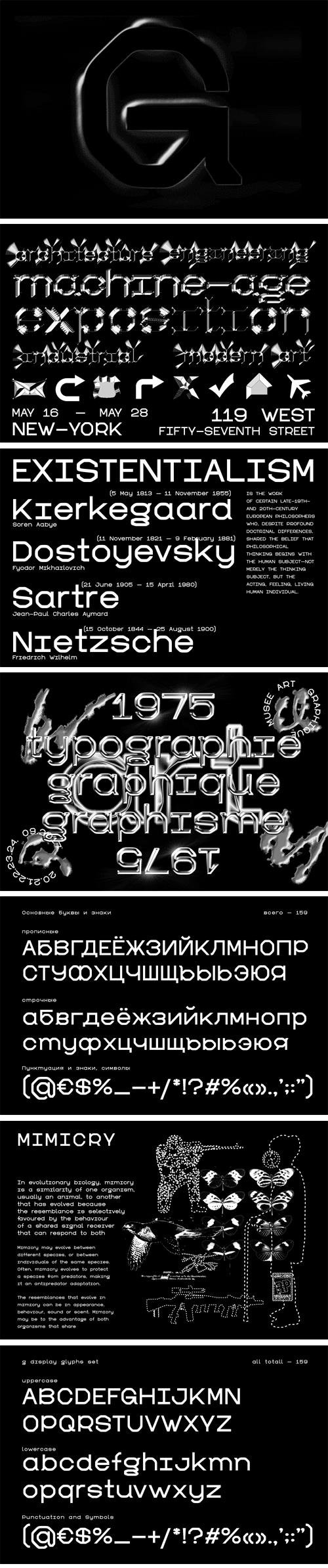 G Display Font Family