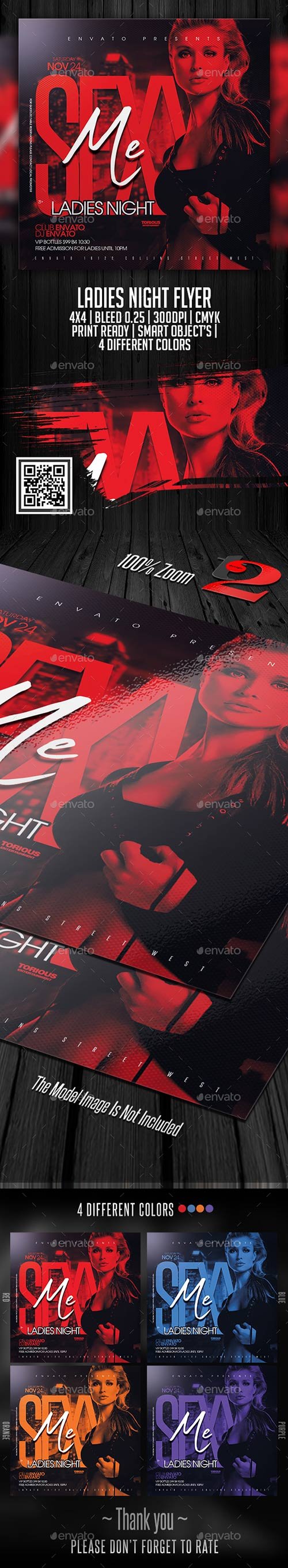 Ladies Night Flyer Template 22600178