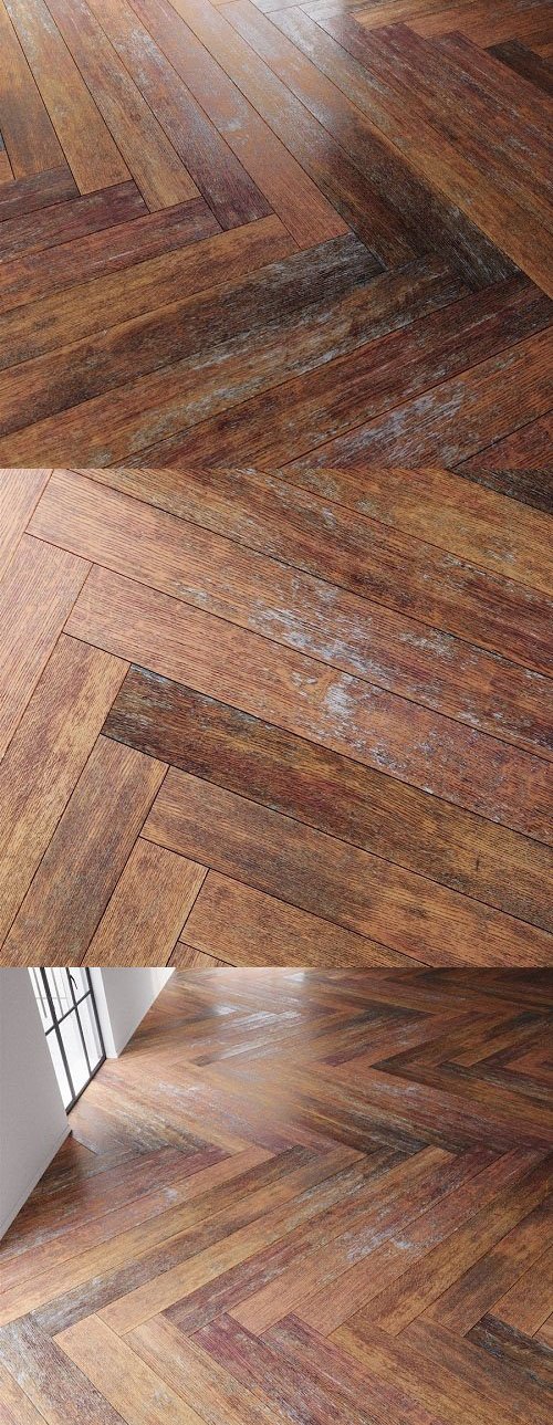 Rustic Wooden Floor, Worn Out