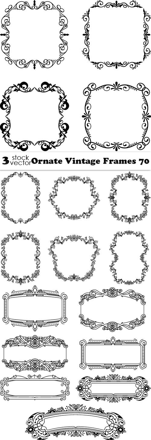 Vectors - Ornate Vintage Frames 70