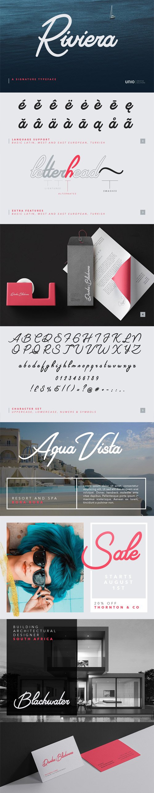 Riviera Signature Typeface [TTF/OTF]