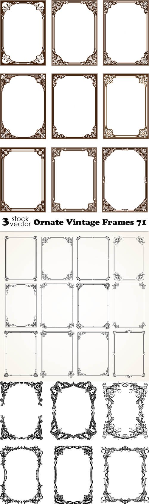 Vectors - Ornate Vintage Frames 71