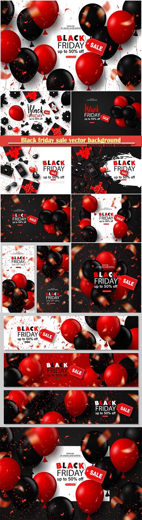 Black friday sale vector background # 3