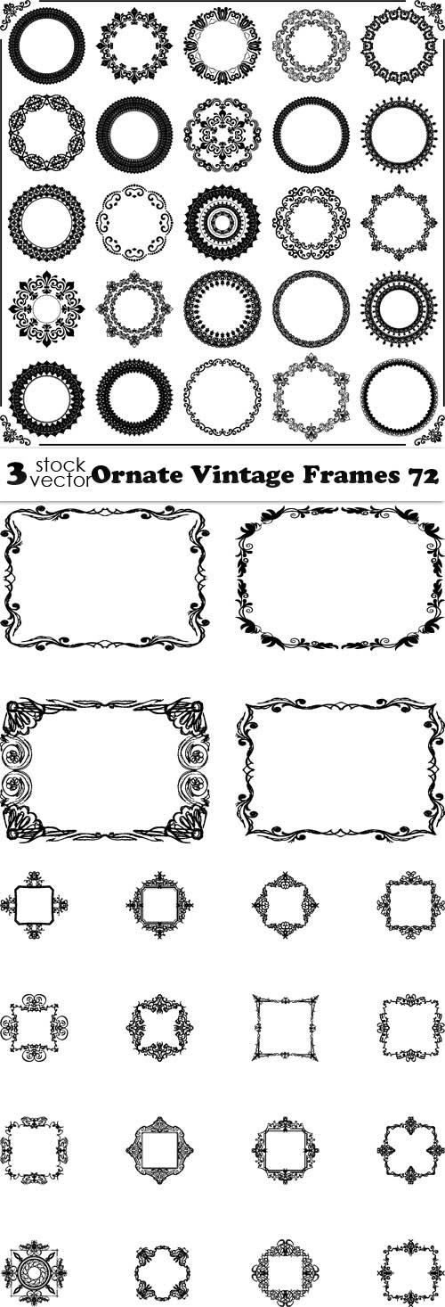 Vectors - Ornate Vintage Frames 72