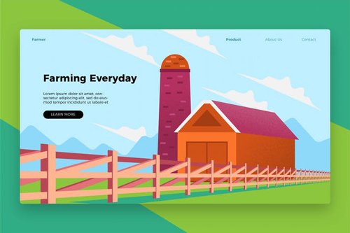 Farming Everyday Banner & Landing Page