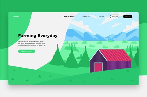 Farming Everyday Banner & Landing Page 2