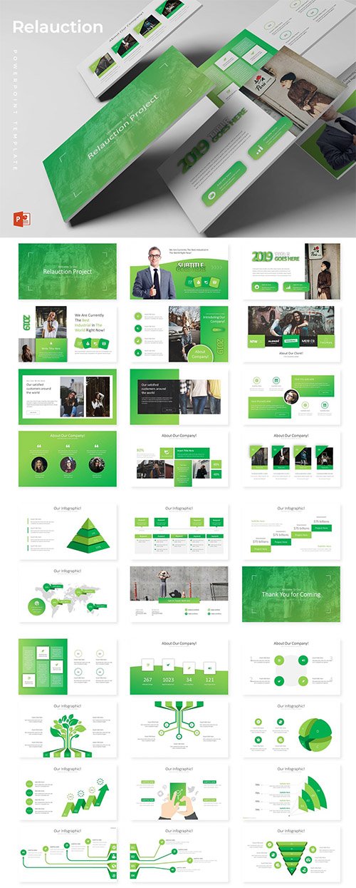 Relaouction - Powerpoint, Keynote and Google Sliders Templates