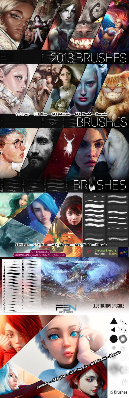 Art & Painting Photoshop Brushes Collection