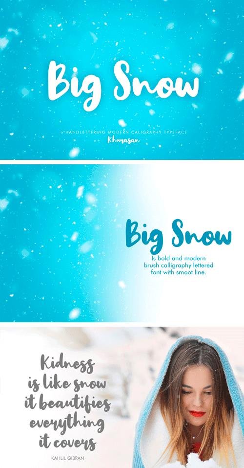 Big Snow Typeface